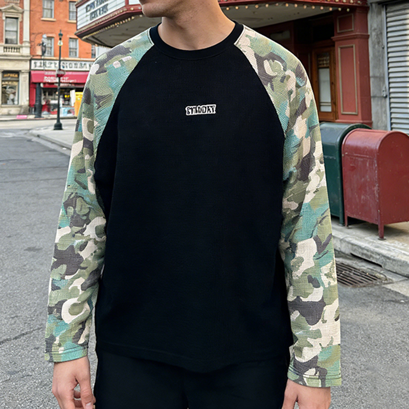 Camo Waffle Knit T-shirt