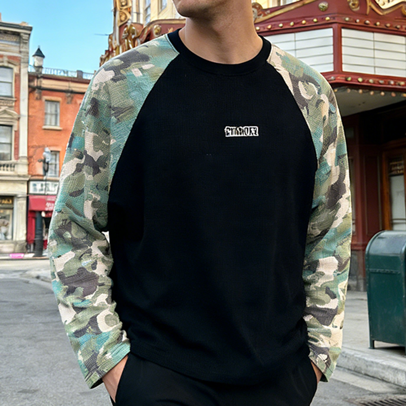 Camo Waffle Knit T-shirt