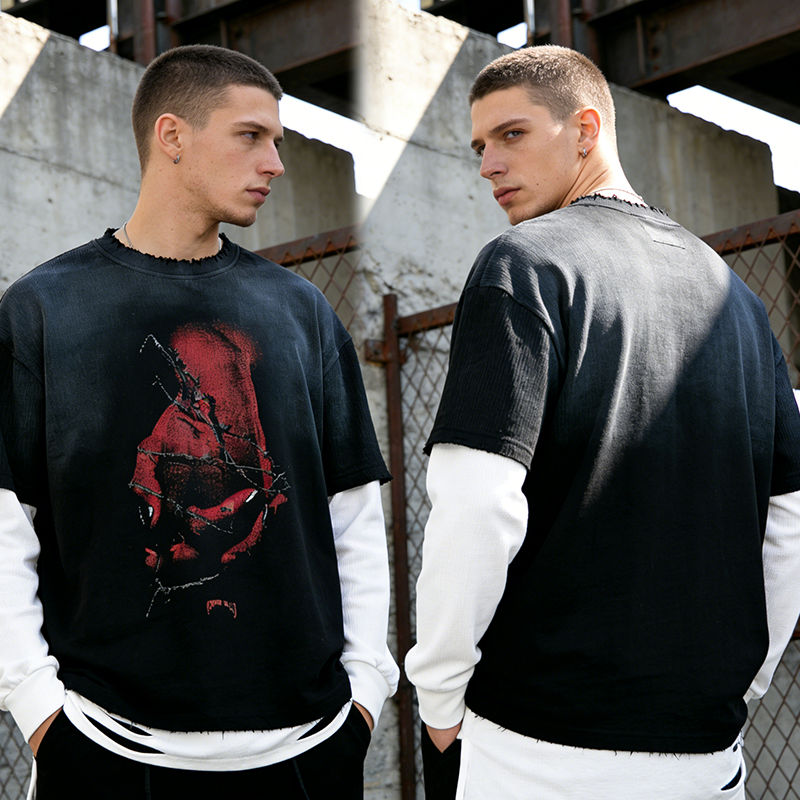 Crewneck Waffle Tshirts for Men