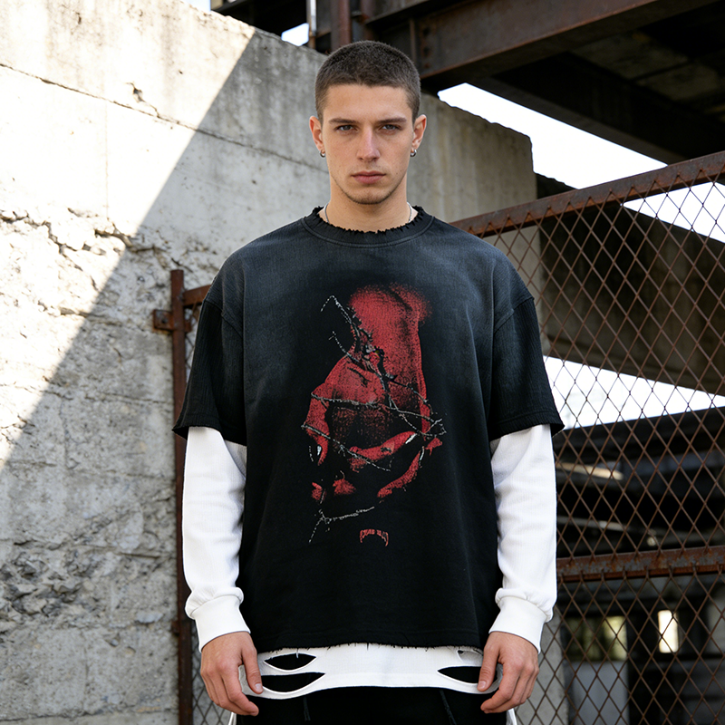 Crewneck Waffle Tshirts for Men