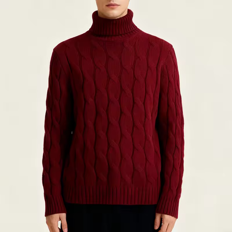Knitted High Neck Sweater