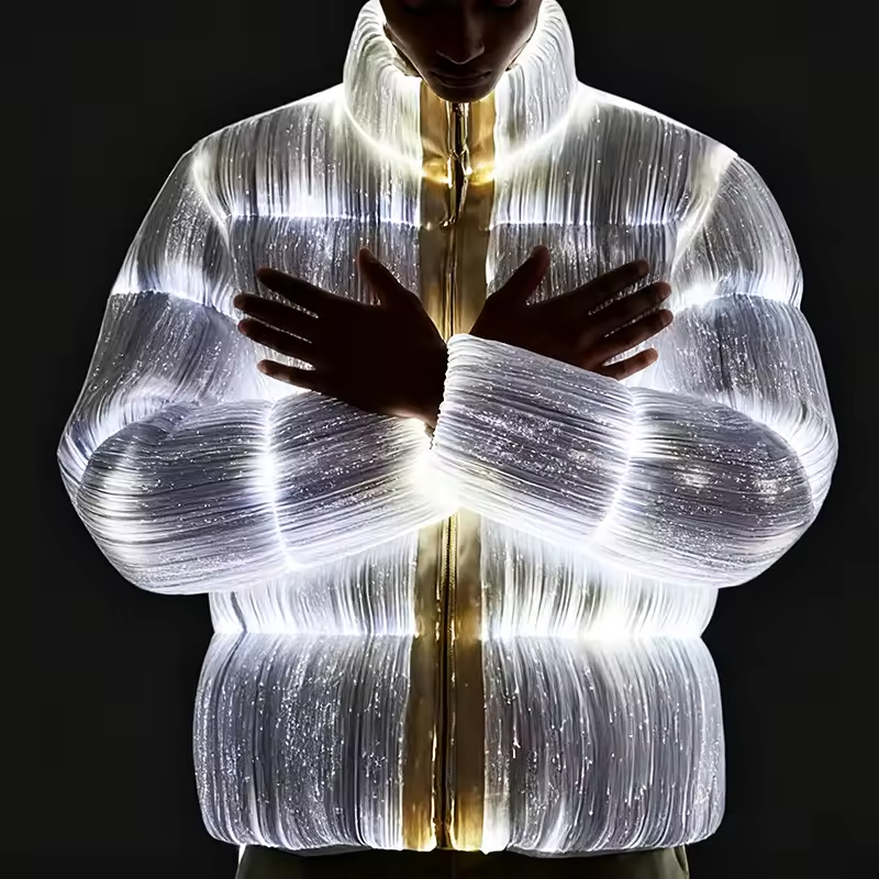 Light Up Glowing Luminous Puffer Jacket