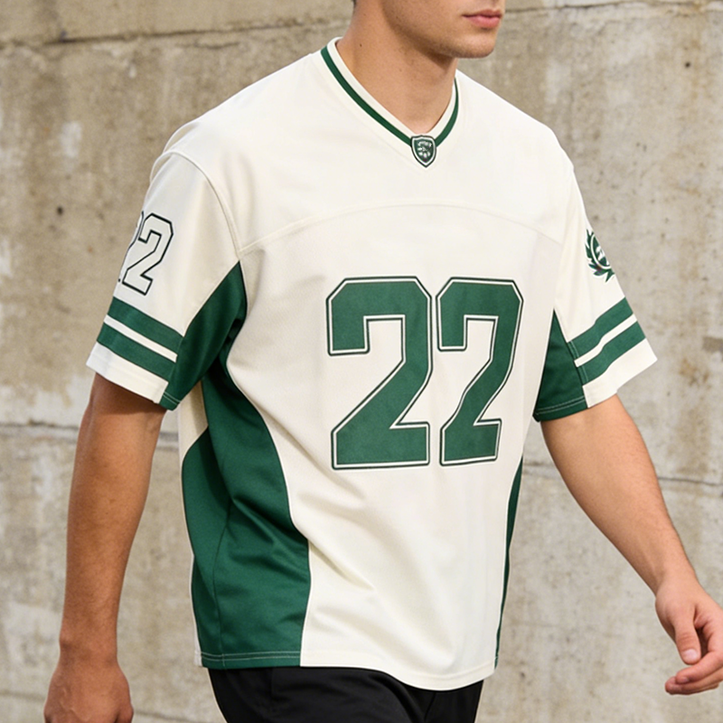 Retro V Neck Football Jersey