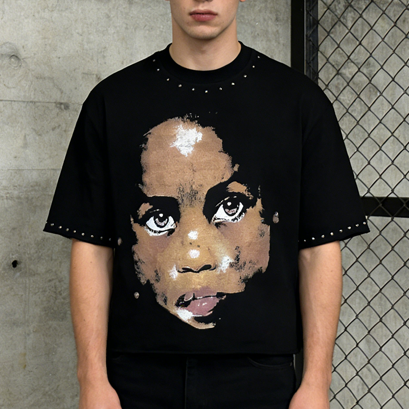 Rhinestone Streetwear T-Shirts