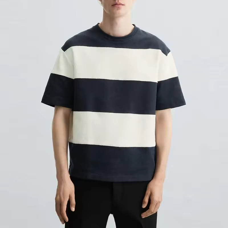 Classic Striped Casual T-shirt for Men