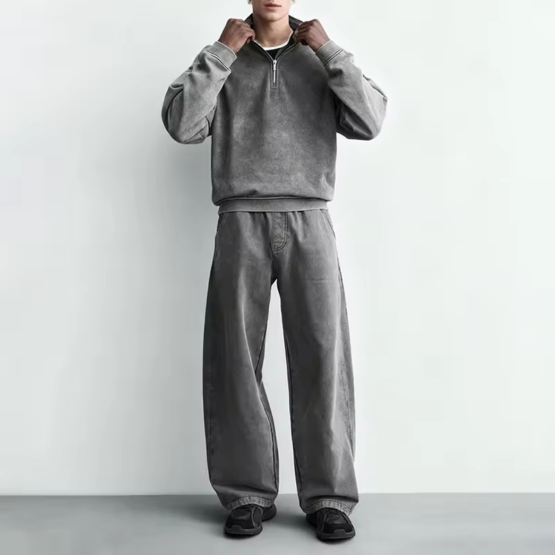 Vintage Acid Washed Two Piece Tracksuit