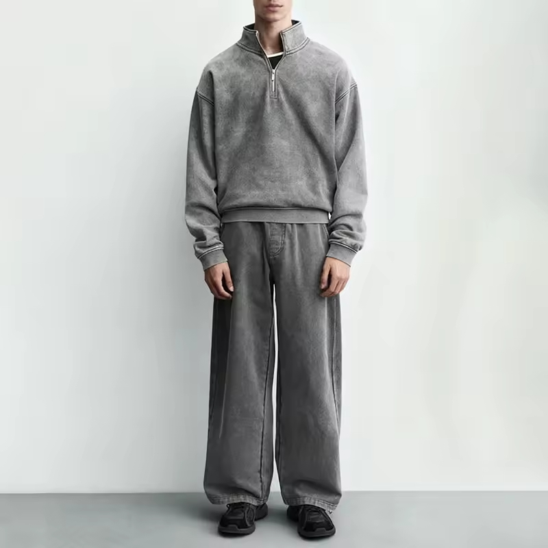 Vintage Acid Washed Two Piece Tracksuit