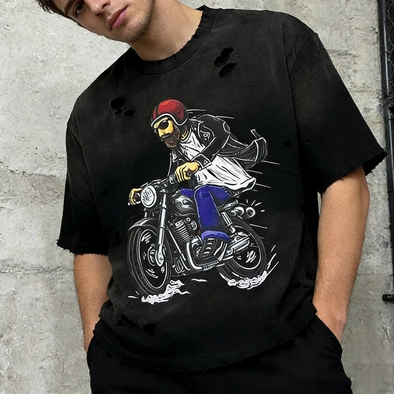 Washed Distressed T-Shirt