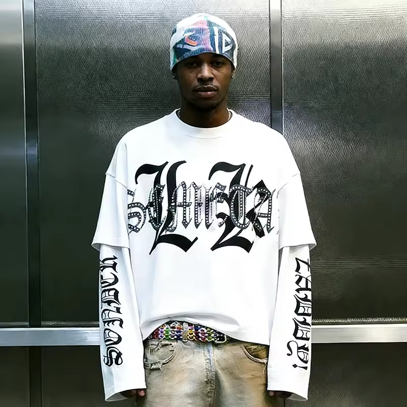 Double Layer Long Sleeve T-Shirt