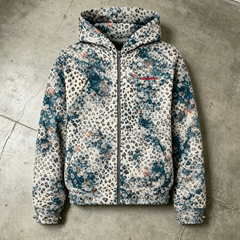 Full-Zip Hooded Fleece Jacket