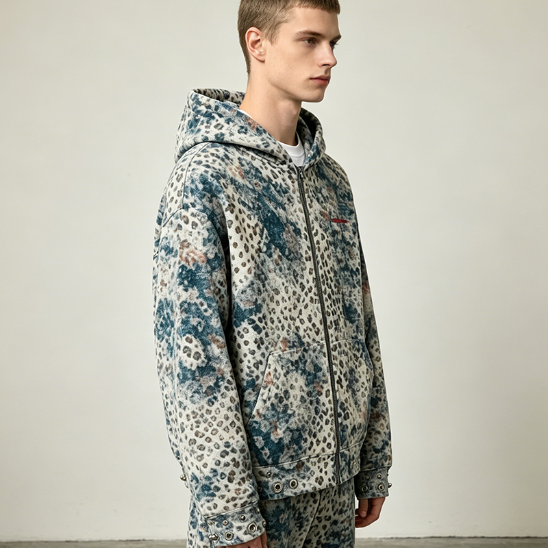 Full-Zip Hooded Fleece Jacket