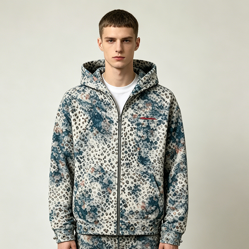 Full-Zip Hooded Fleece Jacket