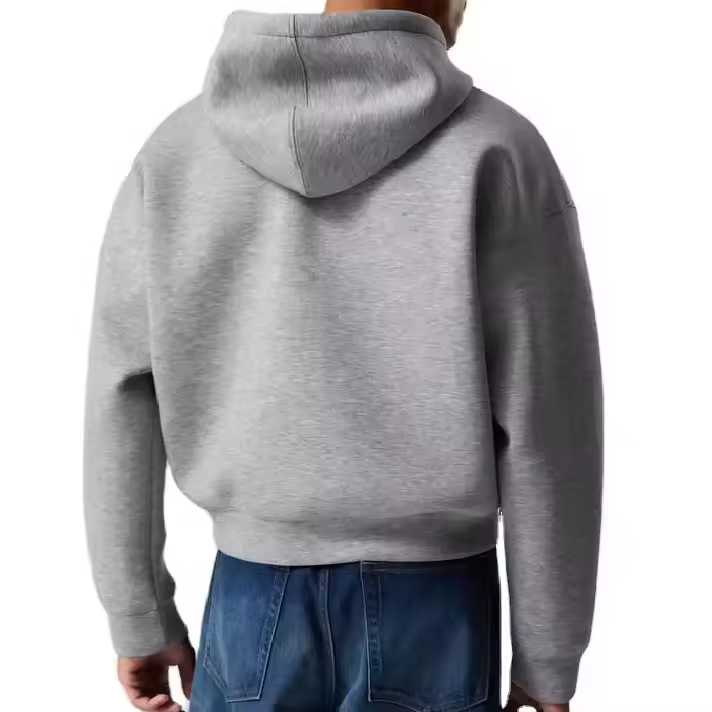 Classic Zip Hoodie in Light Grey for Simple and Casual Looks