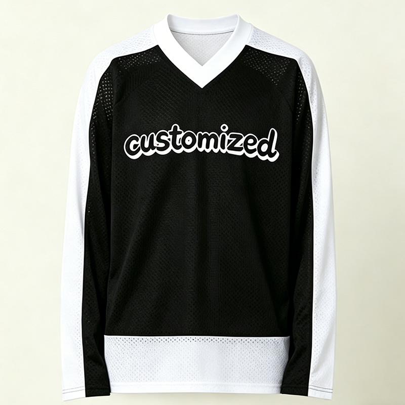 Mesh long sleeve T-shirt