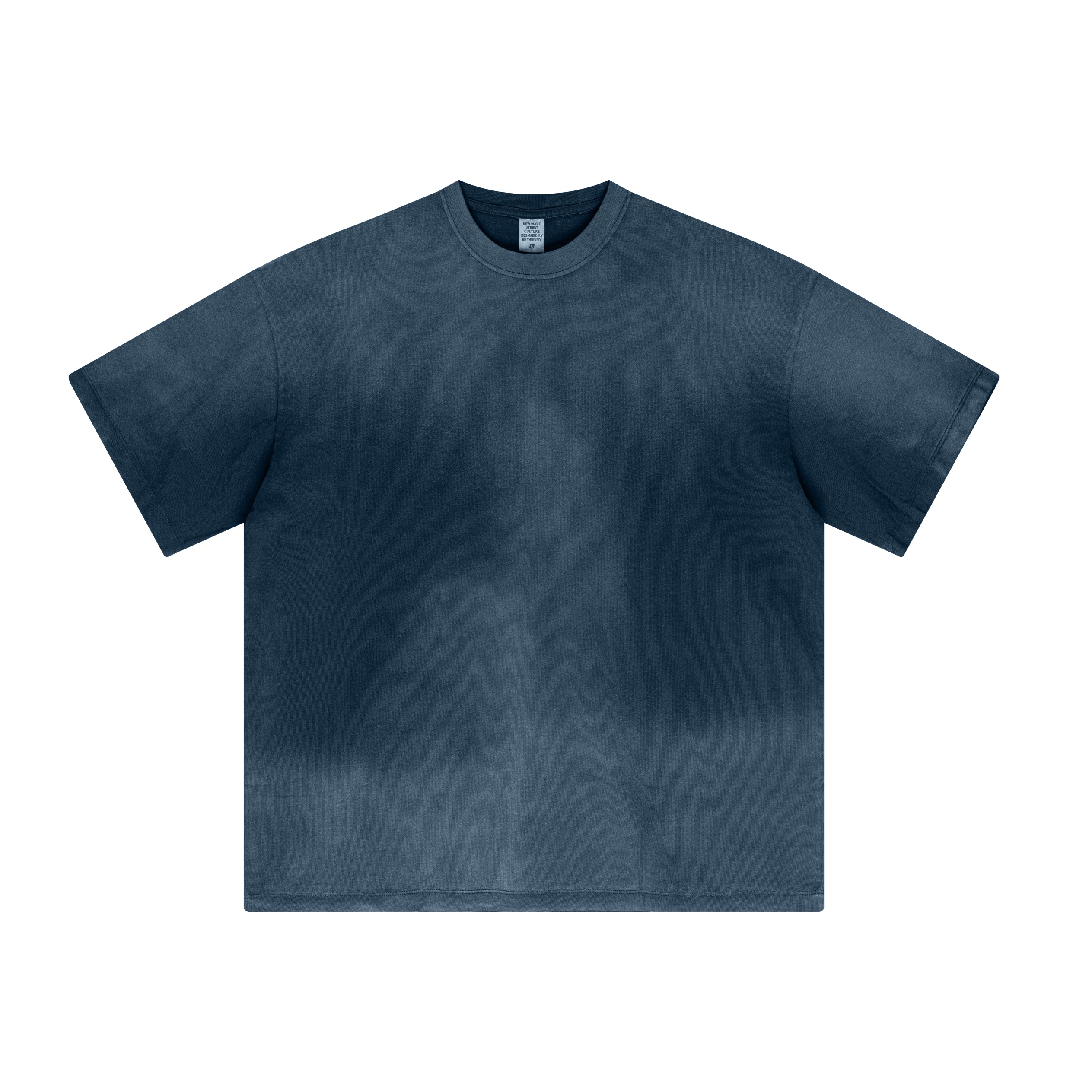 Pink Gradient Washed Minimal Streetwear Oversized T Shirt