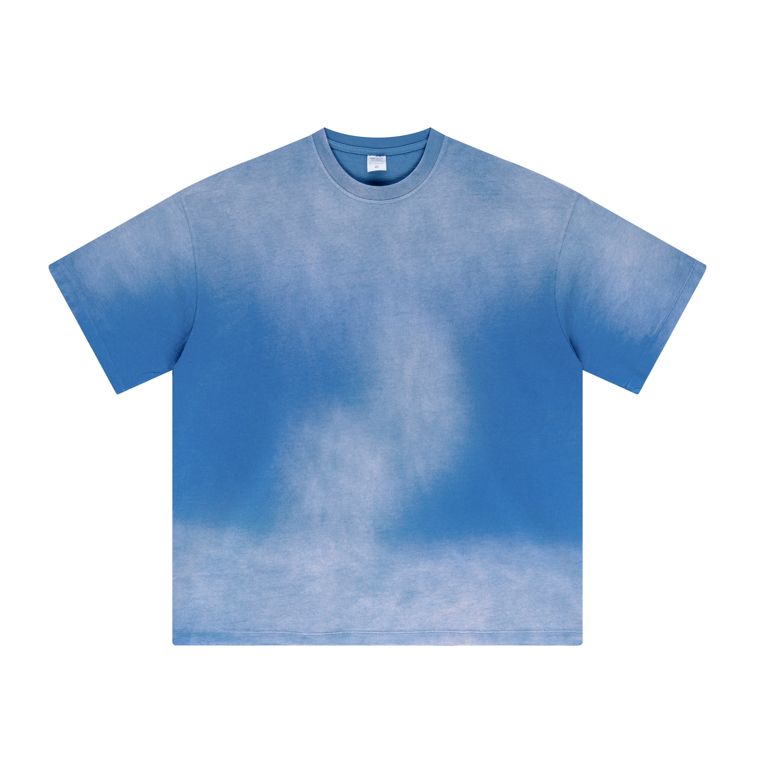 Pink Gradient Washed Minimal Streetwear Oversized T Shirt