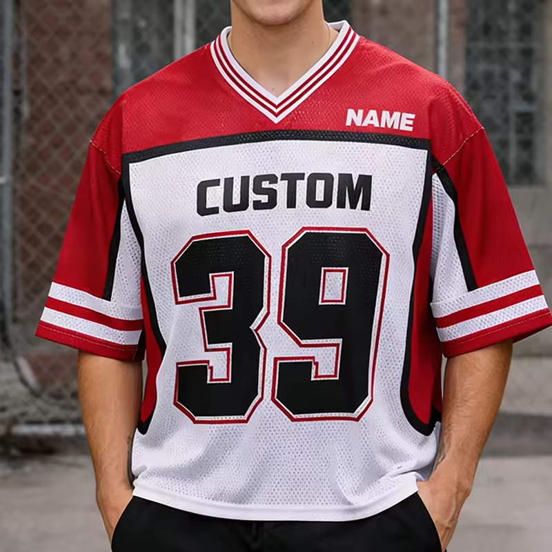 Mesh Football Jersey T-shirt