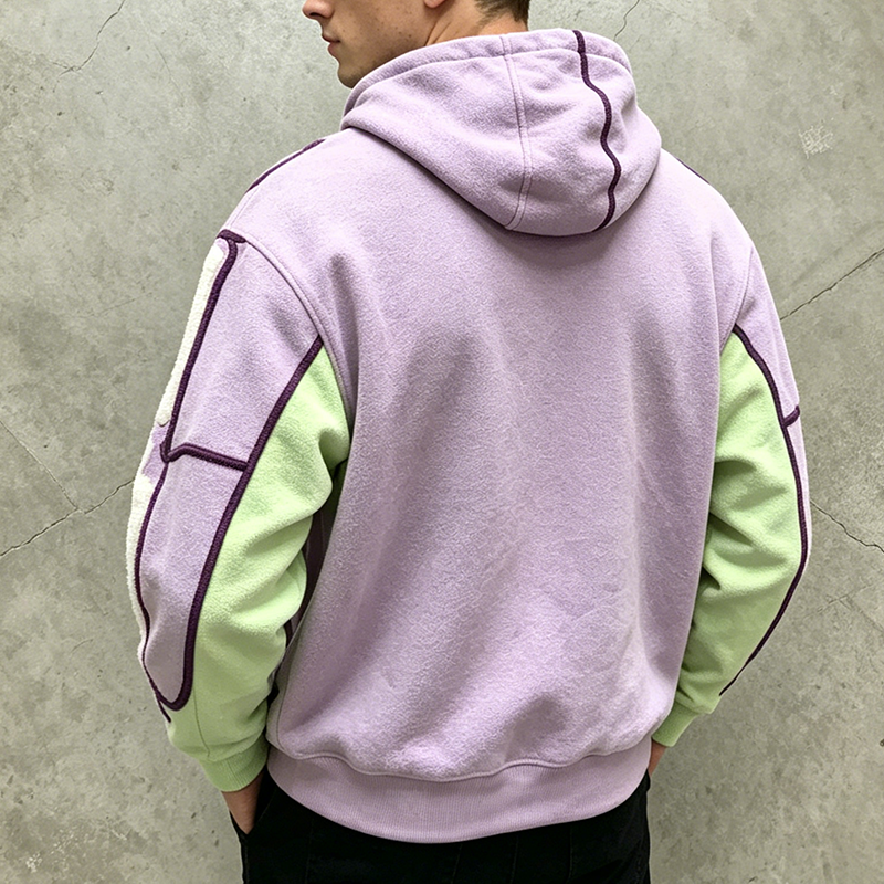 Full Zip Skeleton Chenille Hoodie