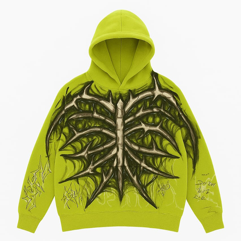Airbrush Rib CageHoodie
