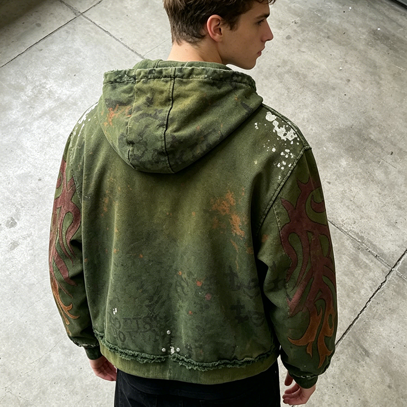 Vintage Rhinestone Hoodie