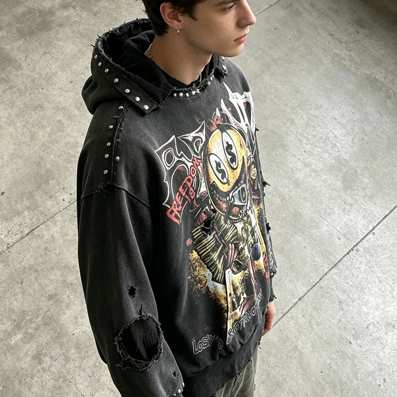 Gothic Smiley Hoodie
