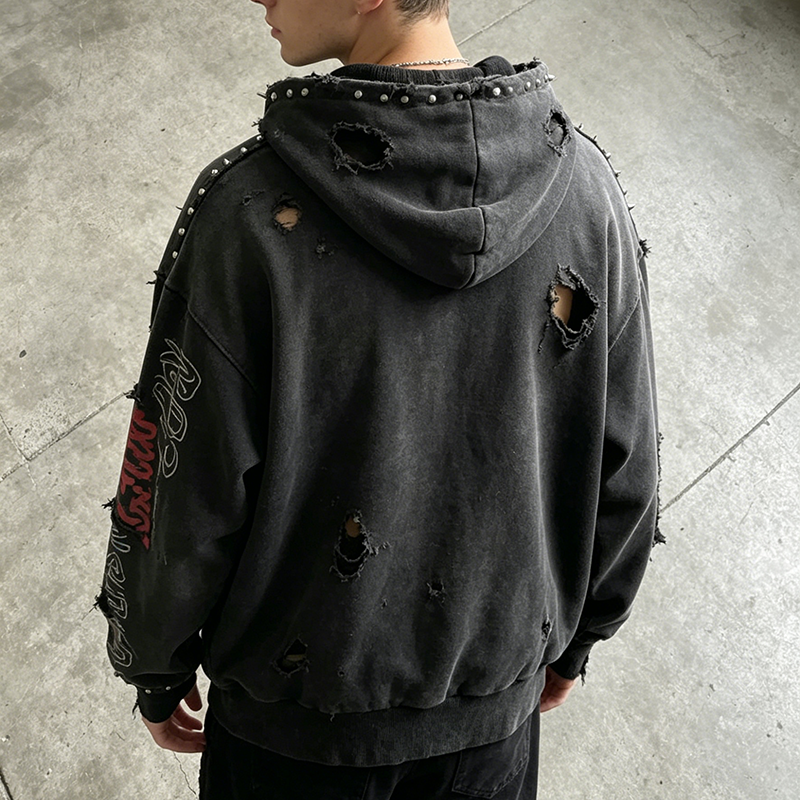 Gothic Smiley Hoodie
