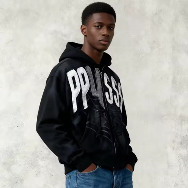 Spider Pattern Hoodie
