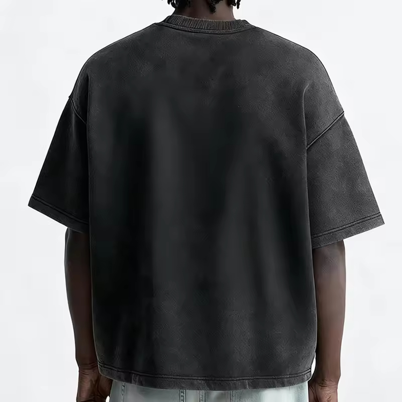Washed Streetwear Oversized Graphic T Shirt