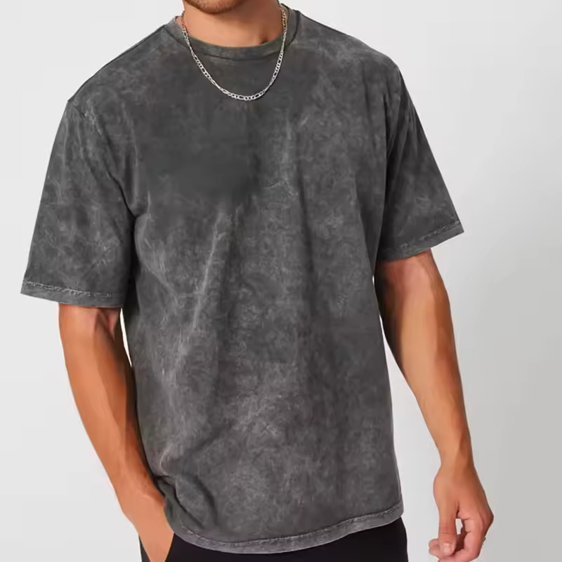 Vintage Wash Grey Relaxed Fit T Shirt