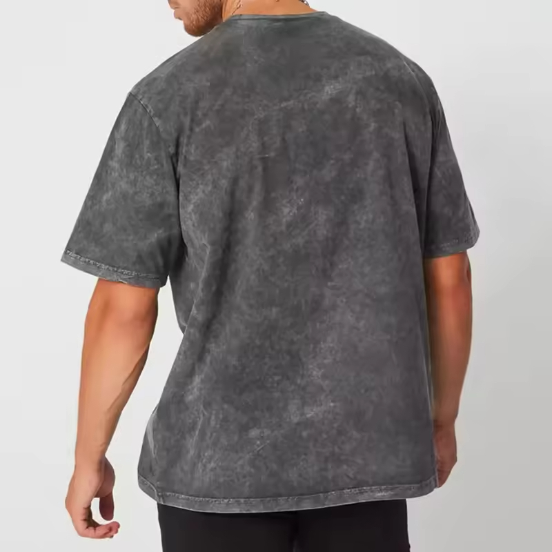 Vintage Wash Grey Relaxed Fit T Shirt