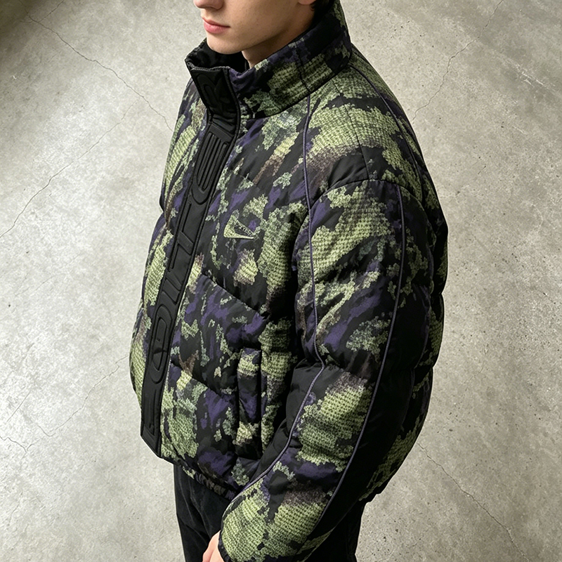 Digital Camo Puffer Jacket