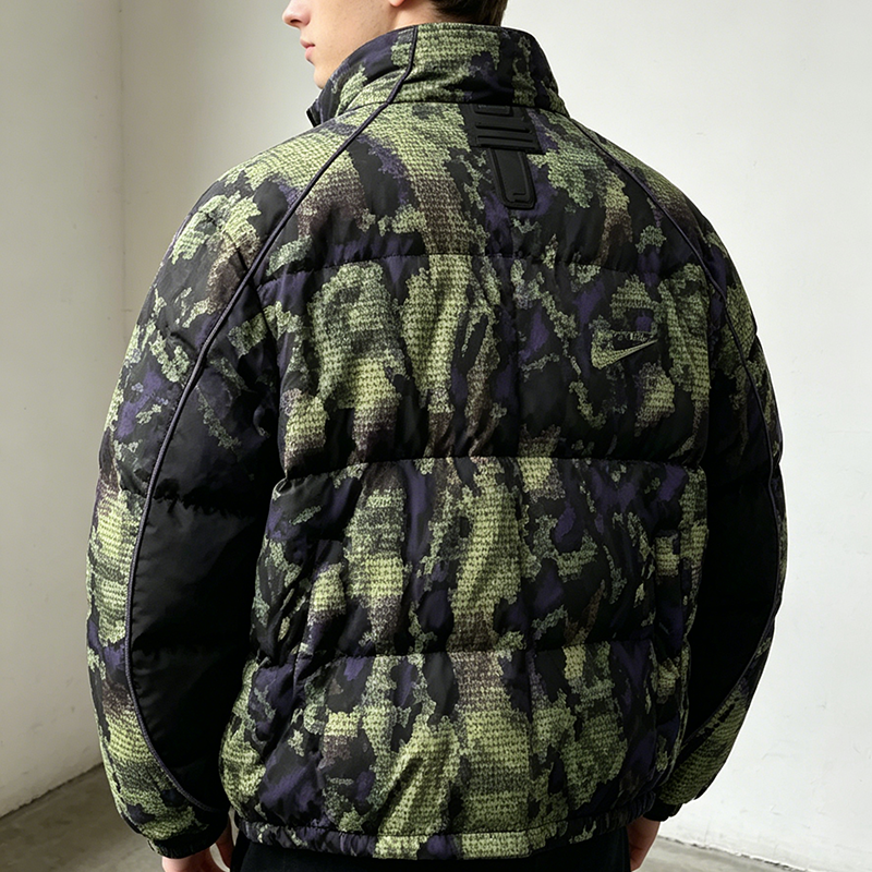 Digital Camo Puffer Jacket