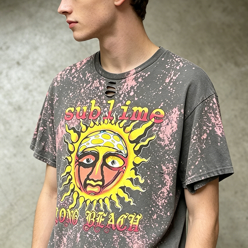 Distressed Vintage Graphic T Shirt