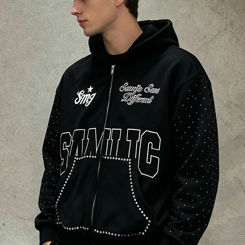 Rhinestone Hoodie