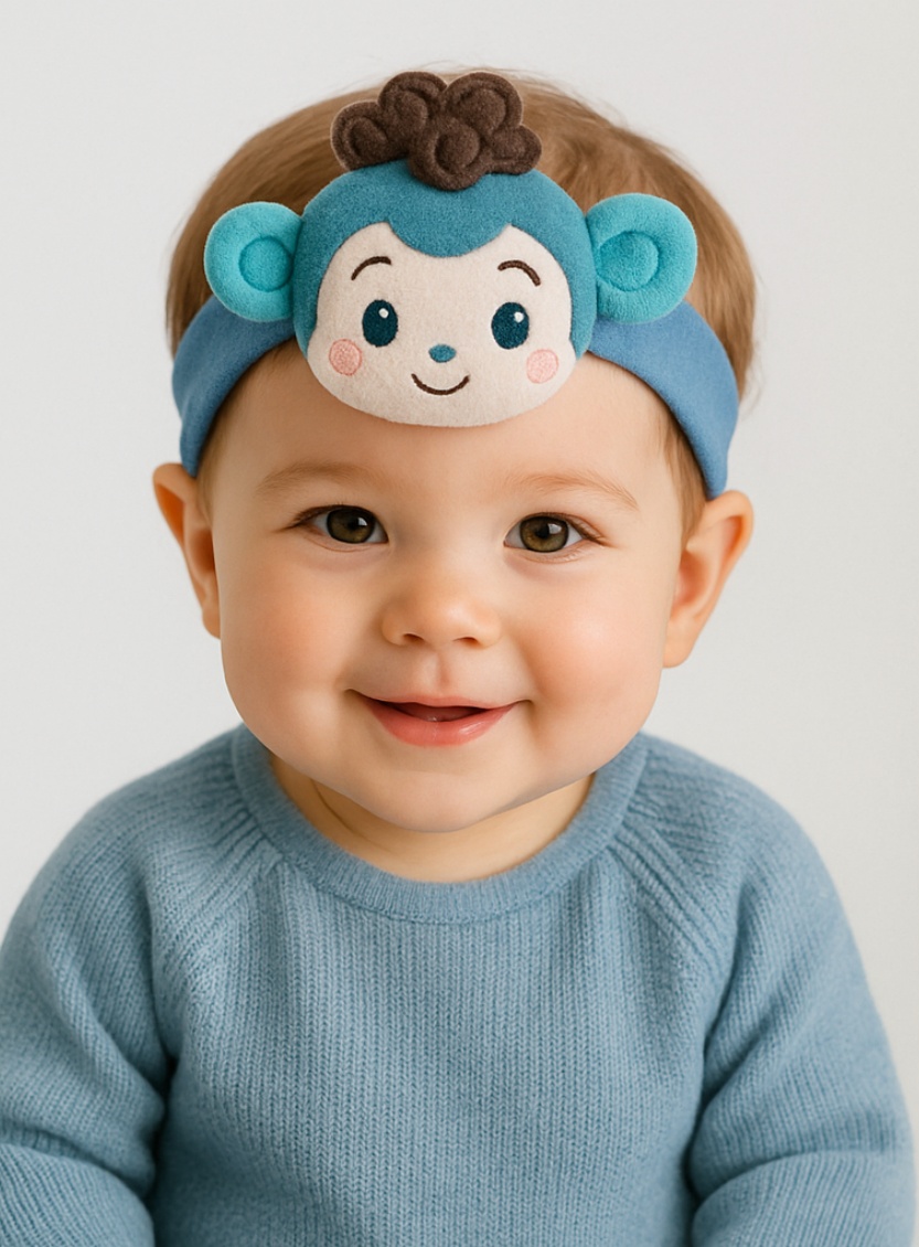 Charming Removable Plush Toy Headband - Elegant and Cute