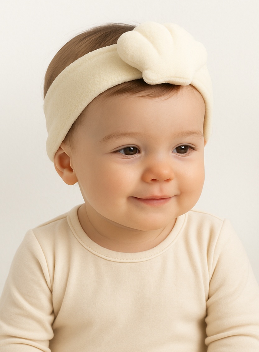 Adorable Shell Baby Headband: Soft and Cozy for Baby Photoshoots
