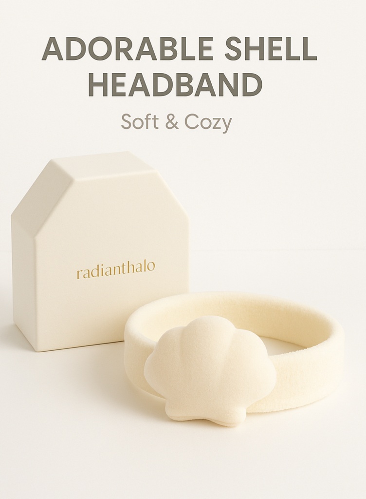 Adorable Shell Baby Headband: Soft and Cozy for Baby Photoshoots