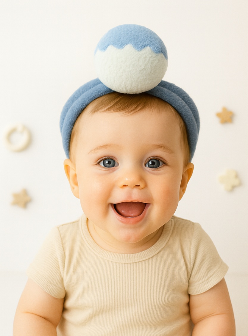 Wave Pearl Baby Headband: Soft, Playful, and Ideal for Baby Photoshoots