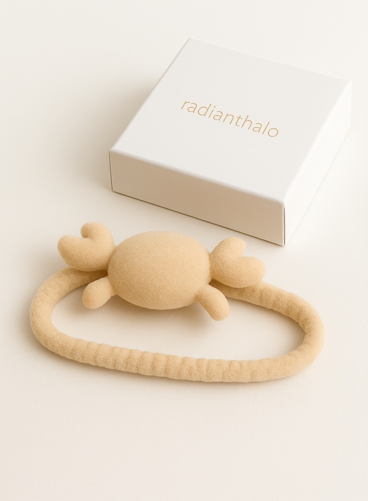 Crab Baby Headband: Cozy and Cute for Baby Photoshoots