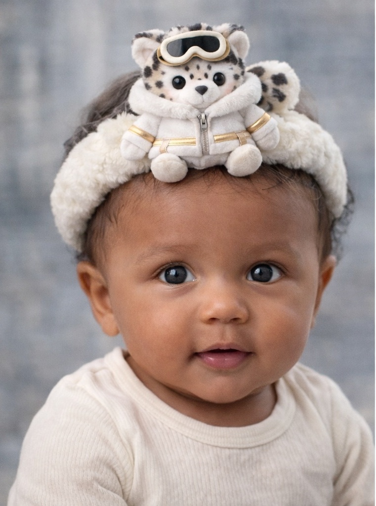 Soft Plush Fox-Themed Baby Headband – Stylish Winter Baby Accessory