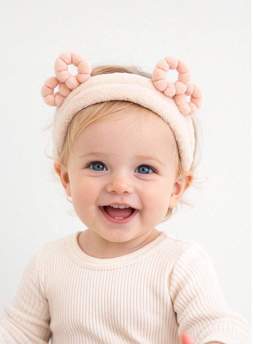 Luxury Soft Baby Headbands with Playful, Removable Designs