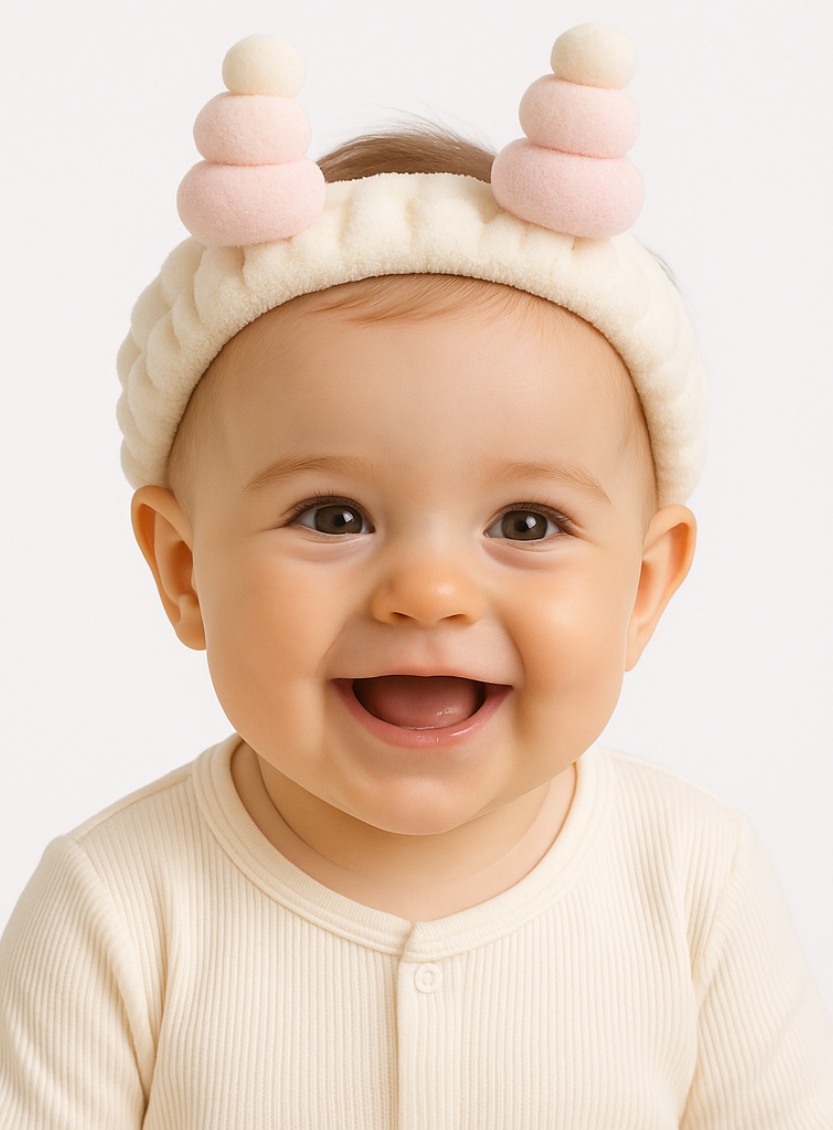 Colorful, Fun Baby Headbands with Removable Cartoon Accessories for Easy Customization