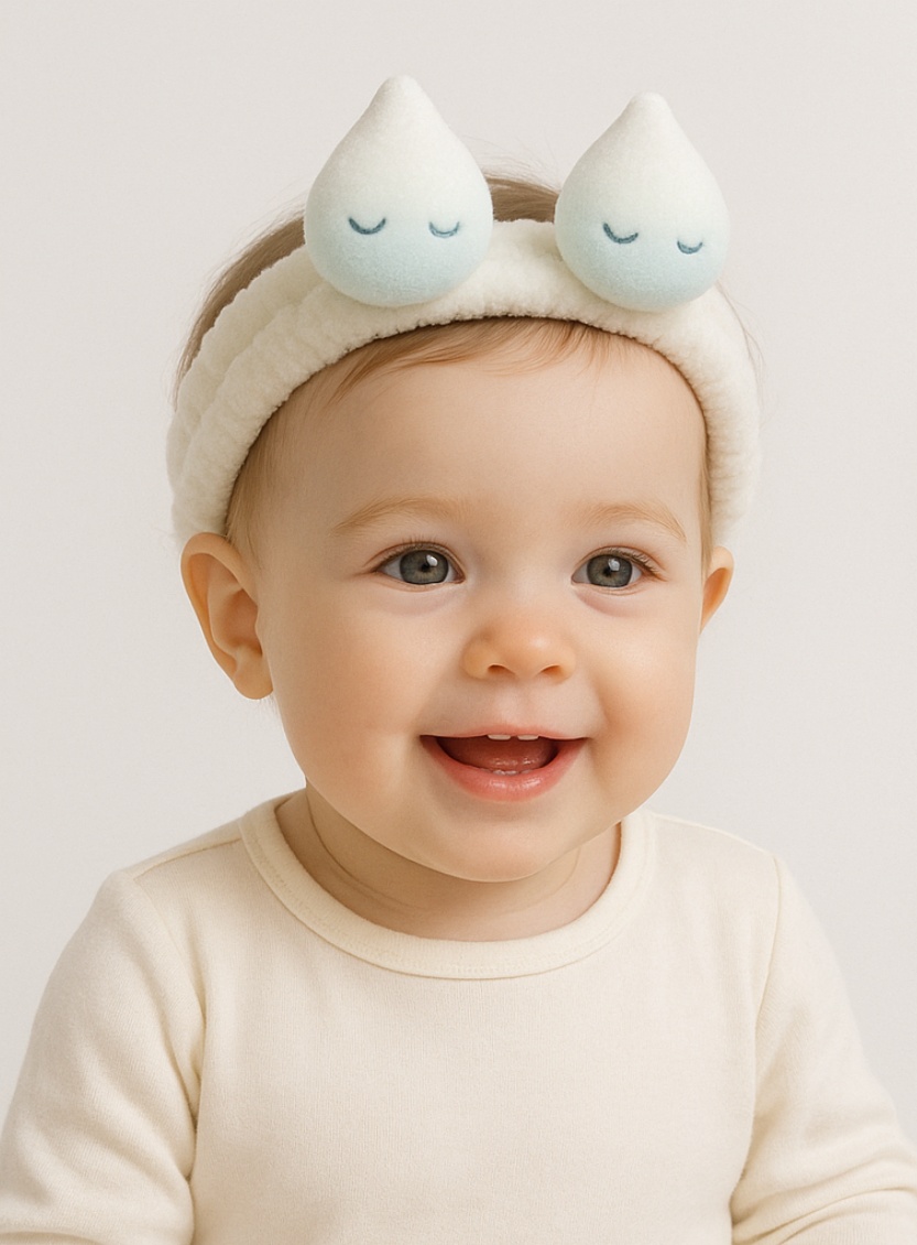Whimsical and Cozy Baby Headbands with Soft Removable Features for Newborns