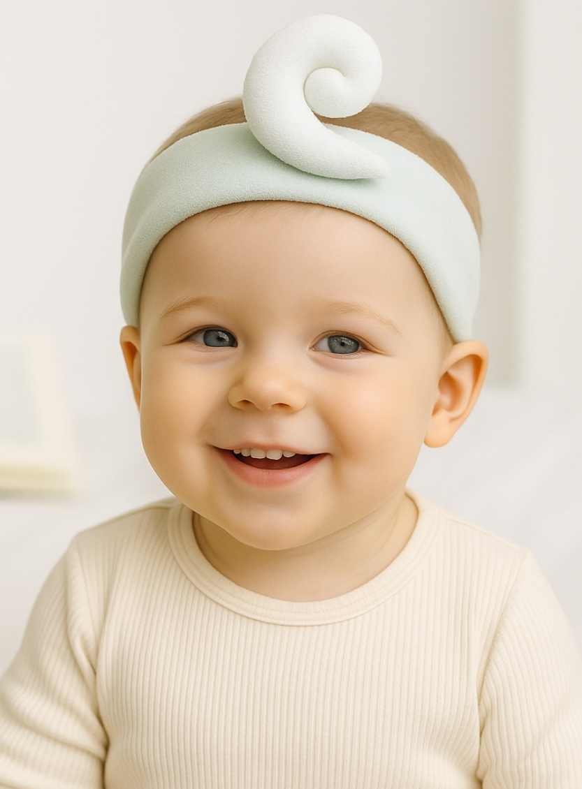 Sea Wave Baby Headband: Soft and Stylish for Fun Baby Photos