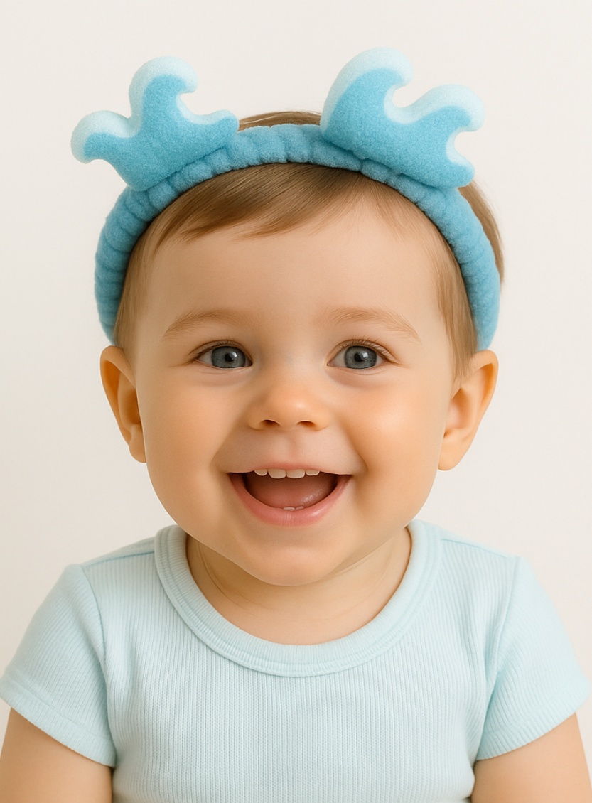 Adorable and Soft Baby Headbands with Removable Cartoon Embellishments