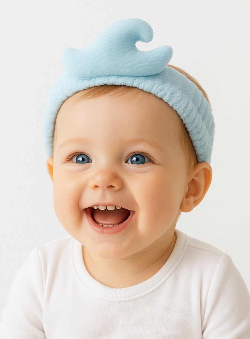 Wave Baby Headband: Playful Design for Baby Photography Sessions
