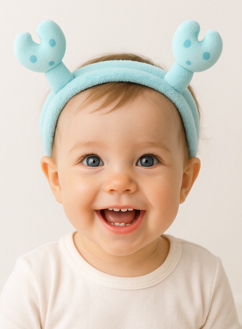 Lovely Baby Headbands with Removable Decorative Elements for Personalization