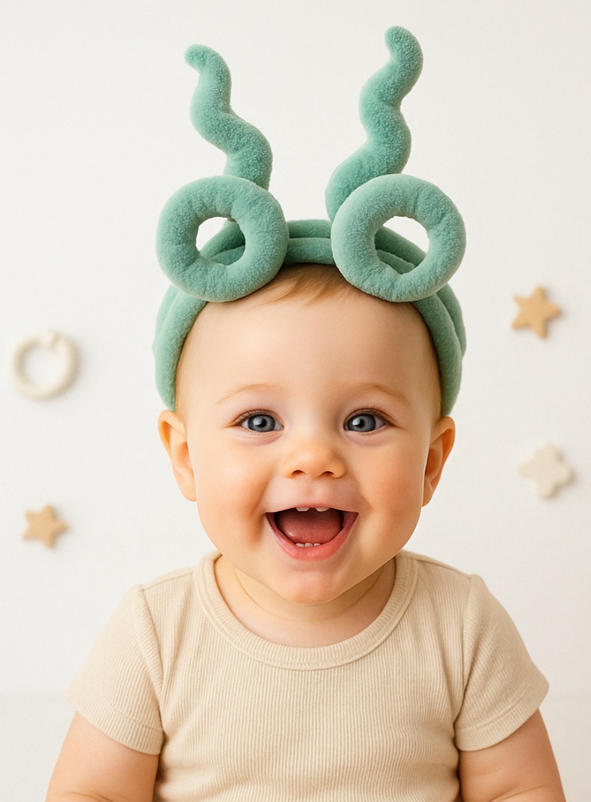 Colorful and Fun Baby Headbands with Removable Features for Custom Styling