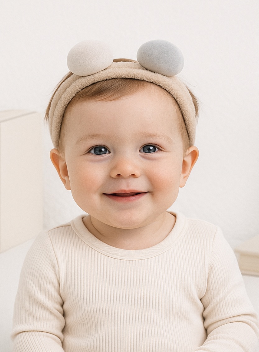 Cute and Colorful Baby Headbands with Removable Embellishments for Personalization