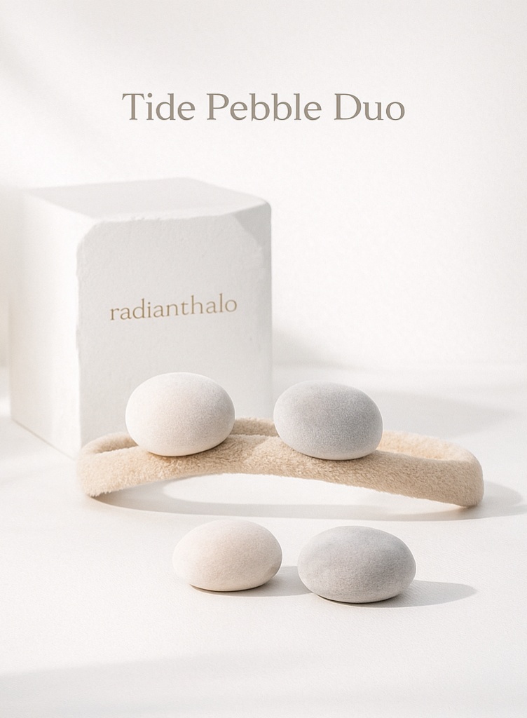 Tide Pebble Duo Baby Headband - Soft and Comfortable for All-Day Wear